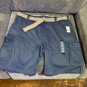 Blue Cargo Shorts